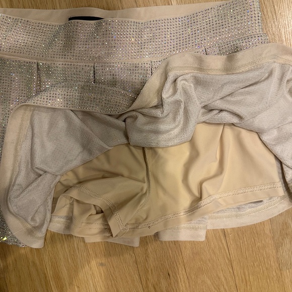 Rhinestone crop top and matching skort - Picture 4 of 5
